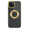 iPhone 15 Kılıf Tek Kamera Çerçeveli Logo Gösteren Omega Kapak
