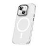 iPhone 15 Plus Kılıf Airbagli M-safe Wireless Şarj Özellikli Lens Koruyuculu Klaptika Kapak