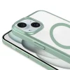 iPhone 15 Plus Kılıf Wireless Şarj Özellikli Sert PC Mat Riksos M-safe Kapak