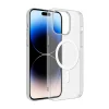 iPhone 15 Plus Kılıf M-safe Şarj Özellikli Şeffaf Tek Kamera Çerçeveli Porto Kapak