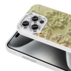 iPhone 15 Pro Kılıf Çiçek Desenli Parlak Taşlı Sert Silikon Garden Kapak
