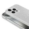 iPhone 15 Pro Kılıf Kamera Korumalı Simli Lüks Koton Kapak