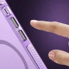 iPhone 15 Pro Max Kılıf Airbagli M-safe Wireless Şarj Özellikli Lens Koruyuculu Klaptika Kapak
