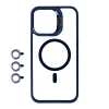 iPhone 15 Pro Max Kılıf M-safe Şarj Özellikli Standlı M-safe Klon Lensli Kapak