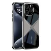 iPhone 15 Pro Max Kılıf Ultra İnce Kamera Korumalı PC + Deri Arka Yüzey X-Pro Kapak