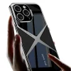 iPhone 15 Pro Max Kılıf Ultra İnce Kamera Korumalı PC + Deri Arka Yüzey X-Pro Kapak