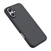 iPhone 16 Kılıf M-safe Şarj Özellikli Karbon Fiber Tasarımlı Elnino Kapak