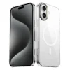 iPhone 16 Kılıf M-safe Şarj Özellikli Şeffaf Cam Arka Yüzey G-Glass Kapak