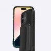 iPhone 16 Plus Kılıf M-safe Şarj Özellikli Standlı Kartlıklı Set Amazinghing Glamour Luxe Serisi Kapak