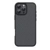 iPhone 16 Pro Max Kılıf M-safe Şarj Özellikli Karbon Fiber Tasarımlı Elnino Kapak