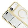 iPhone 17 Air Kılıf M-Safe Şarj Özellikli Metal Kamera Çerçeveli Tiko Kapak