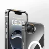 iPhone 17E Kılıf M-safe Şarj Özellikli Şeffaf Sert PC Embos Kapak