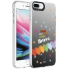 iPhone 7 Plus Kılıf Desenli Silver Sert Kapak