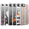 iPhone 7 Plus Kılıf Desenli Silver Sert Kapak