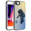 iPhone SE 2022 Kılıf Desenli Dragon Sert Kapak