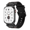 Watch 7 45mm KRD-101 Titanyum Metal Başlıklı Silikon Kordon