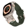 Watch Ultra 49mm KRD-101 Titanyum Metal Başlıklı Silikon Kordon