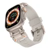 Watch Ultra 49mm KRD-101 Titanyum Metal Başlıklı Silikon Kordon