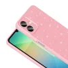 Samsung A07 Kılıf Kamera Korumalı Simli Lüks Koton Kapak