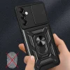 Samsung A14 Kılıf Magnetik Standlı Kamera Korumalı Sürgülü Vega Kapak