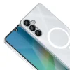 Samsung A16 Kamera Korumalı M-Safe Şarj Özellikli Şeffaf London Sert PC Kapak