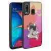Samsung A20 Kılıf Parlayan Kabartmalı İkonik Figürlü Amas Silikon Kapak
