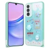 Samsung A35 Kılıf Parlayan Simli Kabartma Figürlü Cevze Kapak