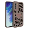 Samsung S21 FE Kılıf Kamera Korumalı Baskılı Arka Yüzey Klas Kapak