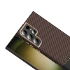 Samsung S23 Ultra Kılıf M-safe Şarj Özellikli Karbon Fiber Görünümlü Gros Kapak