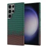Samsung S23 Ultra Kılıf M-safe Şarj Özellikli Karbon Fiber Görünümlü Nekst Kapak