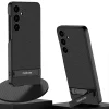 Samsung S24 Kılıf Kamera Korumalı Leather Dikey Standlı Ays Kapak