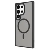Samsung S24 Ultra Kılıf Sert PC Arka Yüzey Wireless Şarj Özellikli Flet M-safe Kapak