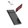 Samsung S24 Ultra Kılıf Kamera Korumalı Dikey Standlı Ays Kapak