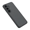 Samsung S25 Plus Kılıf M-safe Şarj Özellikli Karbon Fiber Tasarımlı Elnino Kapak