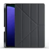 Samsung Tab S9 FE Plus Kılıf Tri Folding Kalem Bölmeli Standlı Kılıf