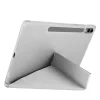 Samsung Tab S9 FE Plus Kılıf Tri Folding Kalem Bölmeli Standlı Kılıf