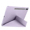 Samsung Tab S9 FE Plus Kılıf Tri Folding Kalem Bölmeli Standlı Kılıf