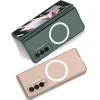 Samsung Z Fold 3 Kılıf Wireless Şarj Özellikli  Kıpta M-safe Kapak