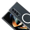 Samsung Z Fold 4 Kamera Korumalı M-Safe Şarj Özellikli Şeffaf London Sert PC Kapak