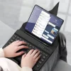 Samsung Z Fold 4 Kılıf Standlı Bluetooth Klavyeli  Kıpta Keyboard Set Kılıf