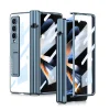 Samsung Z Fold 4 Kılıf  Kıpta Standlı Kalem Bölmeli Kapak