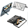 Samsung Z Fold 4 Kılıf  Kıpta Standlı Kalem Bölmeli Kapak