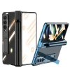 Samsung Z Fold 4 Kılıf  Kıpta Standlı Kalem Bölmeli Kapak
