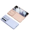 Samsung Z Fold 5 Kılıf Kamera Korumalı Kıpta Sürgülü Kapak