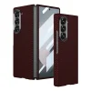 Samsung Z Fold 6 Kılıf Kamera Korumalı Karbon Fiber Tasarımlı Arka Yüzey Kıpta Karbon Kapak