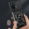 Huawei Nova 12S Kılıf Magnetik Standlı Kamera Korumalı Sürgülü Vega Kapak