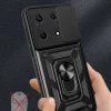 İnfinix Note 30 Pro Kılıf Magnetik Standlı Kamera Korumalı Sürgülü Vega Kapak