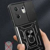 İnfinix Zero 30 4G Kılıf Magnetik Standlı Kamera Korumalı Sürgülü Vega Kapak