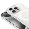 iPhone 15 Pro Kılıf M-safe Şarj Özellikli Simli Şeffaf Arka Yüzey Erdos Silikon Kapak