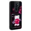 Oppo A5 2020 Kılıf Parlayan Kabartmalı İkonik Figürlü Amas Silikon Kapak